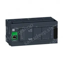 TM241CE40U logic controller, Modicon M241, 40 IO, transistor, NPN, Ethernet